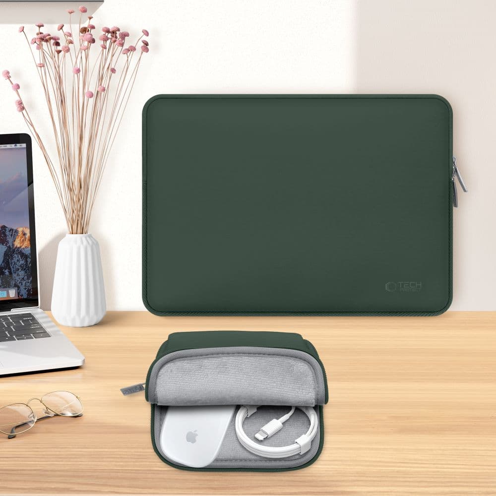 Tech-Protect Neoslim laptop 15-16 σκούρο πράσινο 6