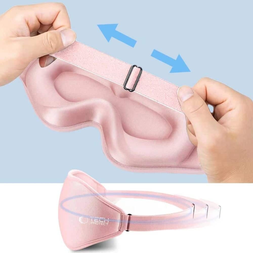 Tech-Protect μάσκα ύπνου EYESHADE ροζ μωρού 7