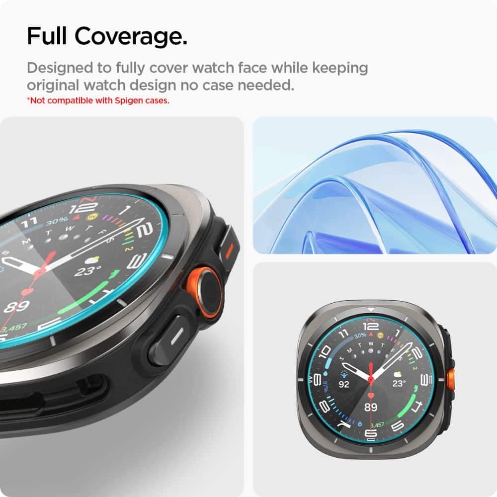 Spigen Glass.TR ”EZ-FIT” 2-pack Galaxy Watch Ultra (47 mm) διαφανές 7