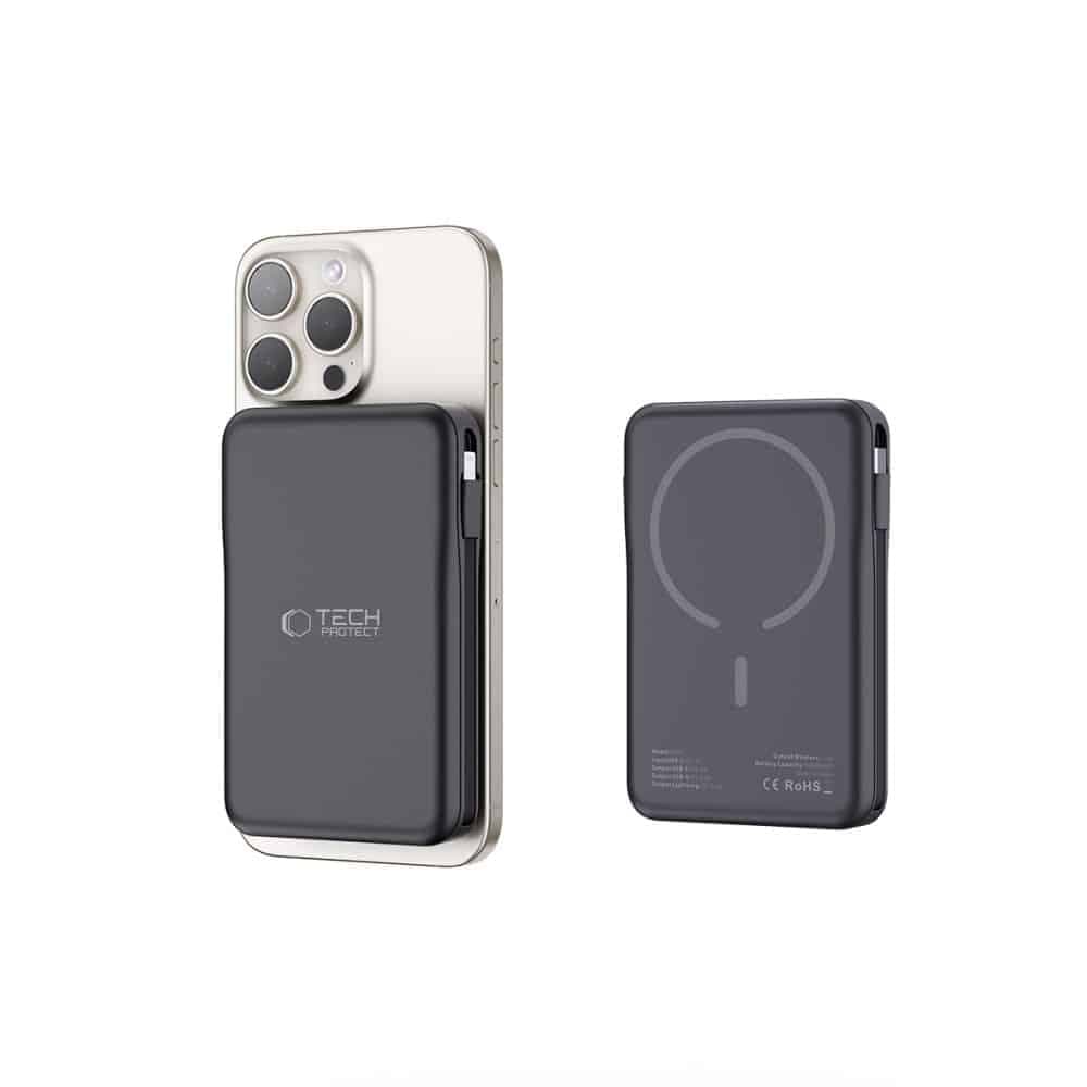 Tech-Protect PB31 Lifemag Magsafe power bank 10000mah μαύρο 7