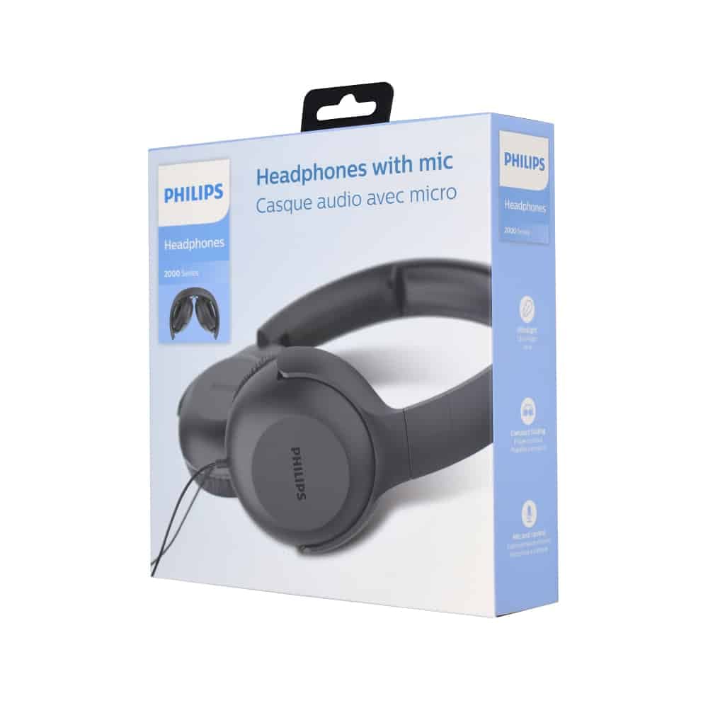 Philips - Ενσύρματα Ακουστικά (UH201BK/00) - On-Ear, Jack 3.5mm, Αναδιπλούμενα, Μικρόφωνο, Έλεγχος Έντασης, 1.2m - Μαύρο 7