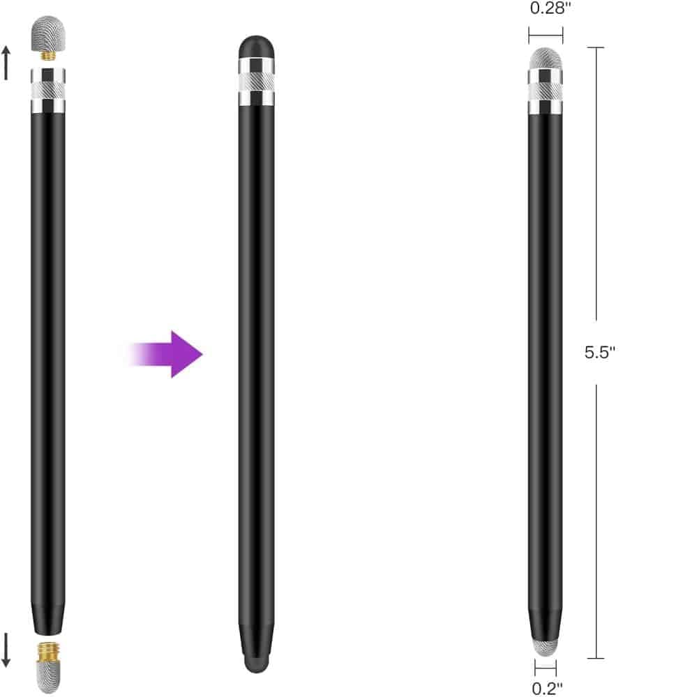 Tech-Protect USP100 4-Tip Touch Stylus Pen βιολετί/ροζ 3