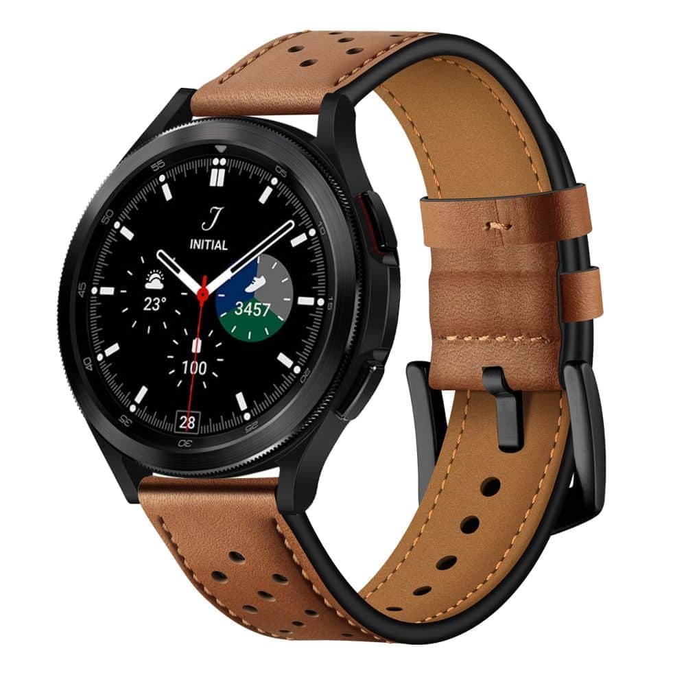 TECH-PROTECT δερμάτινο - θήκη για Samsung Galaxy Watch 4 / 5 Pro 6 7 FE - Καφέ