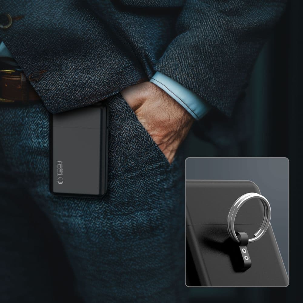 Tech-Protect Faraday KLR200 μεταλλική θήκη RFID σήματος μπλοκαρίσματος μαύρη 7