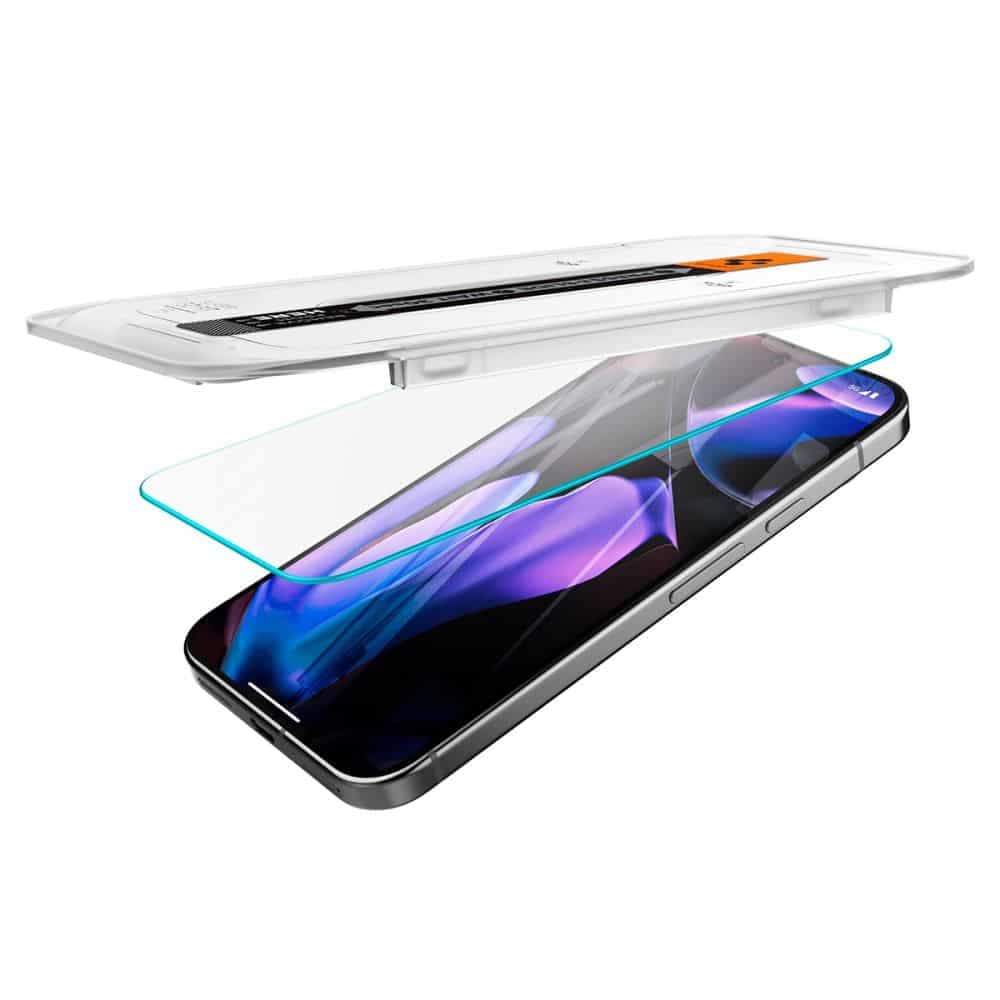 Spigen γυαλί προστασίας Glas.TR "EZ Fit" 2-pack για Google Pixel 9 / 9 Pro διαφανές 7