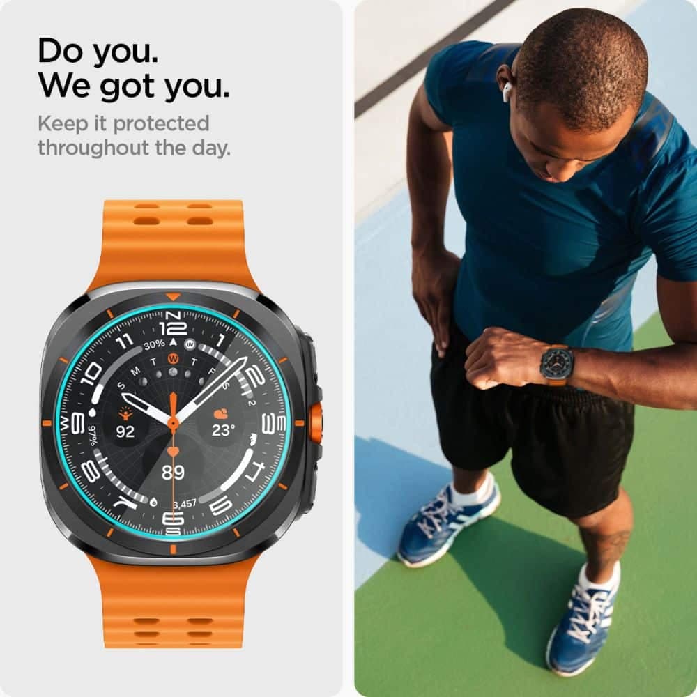 Spigen Glass.TR ”EZ-FIT” 2-pack Galaxy Watch Ultra (47 mm) διαφανές 8