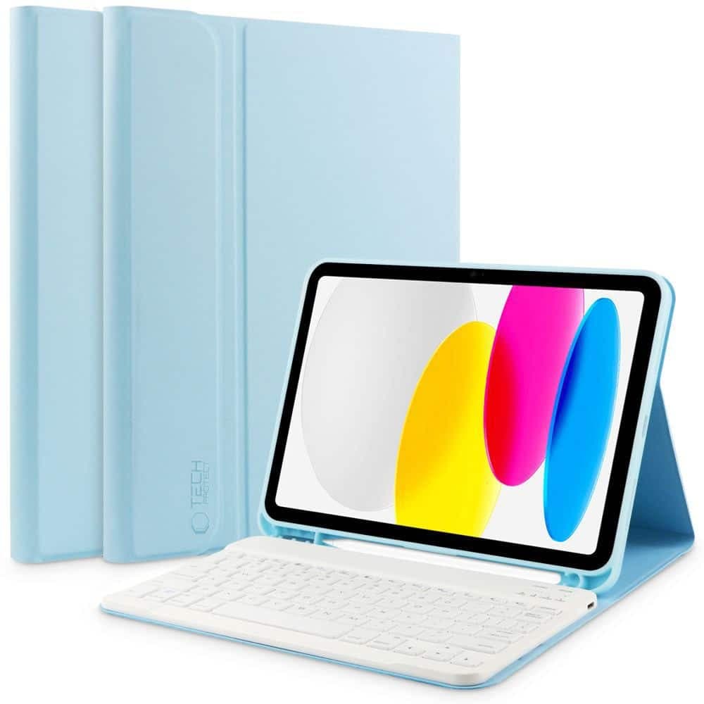 Tech-Protect SC Pen + Keyboard iPad 10.9” 10 / 2022 / 11” 11 / 2025 γαλάζιος ουρανός