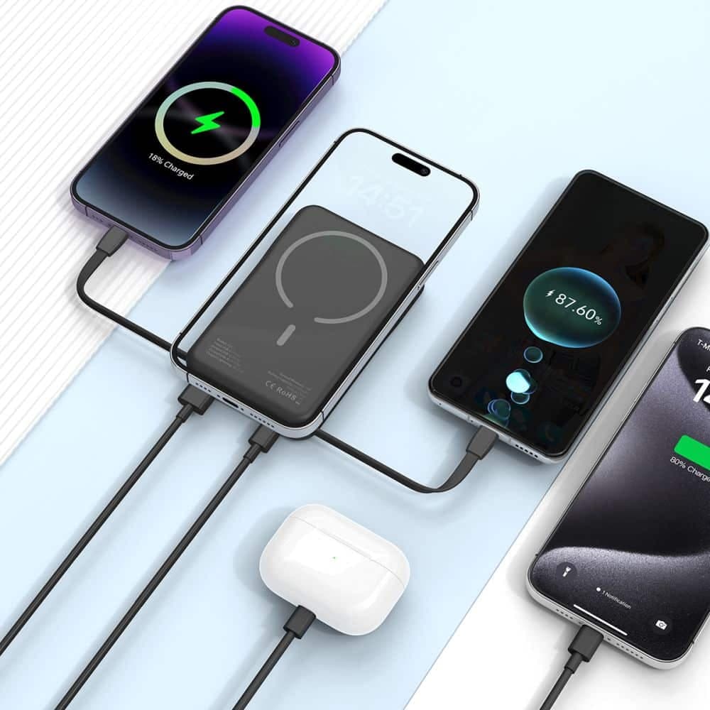 Tech-Protect PB31 Lifemag Magsafe power bank 10000mah μαύρο 9