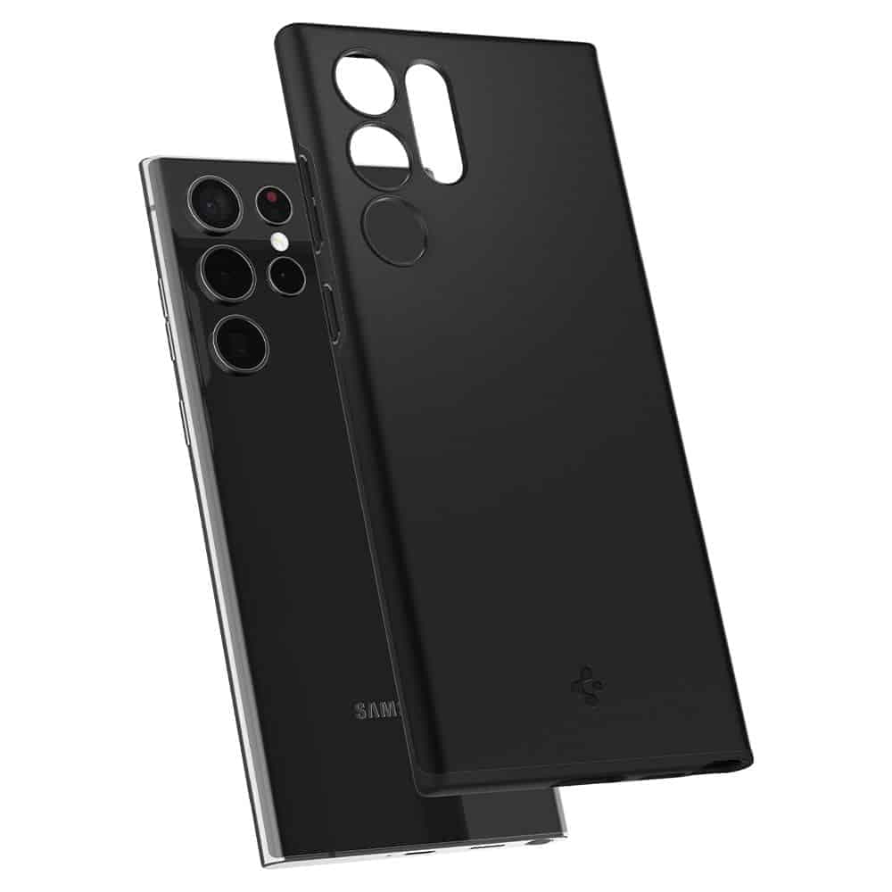 Spigen Thin Fit - θήκη για Samsung Galaxy S22 Ultra - Μαύρο 6