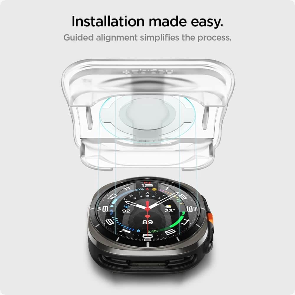 Spigen Glass.TR ”EZ-FIT” 2-pack Galaxy Watch Ultra (47 mm) διαφανές 10