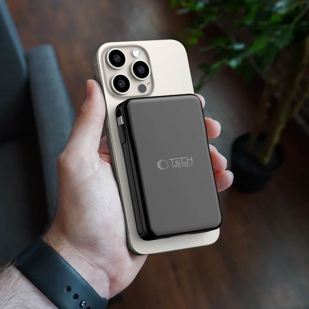 Tech-Protect PB31 Lifemag Magsafe power bank 10000mah μαύρο 10