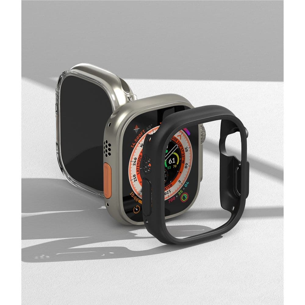 RINGKE Slim 2-pack Apple Watch Ultra 1 / 2 (49 mm) διαφανές & ματ μαύρο 9