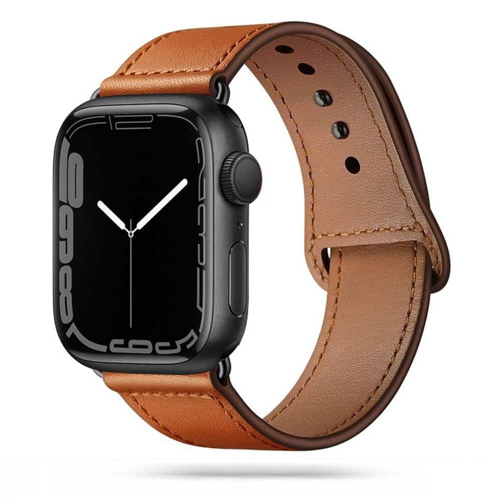 TECH-PROTECT Leatherfit - θήκη για Apple Watch 4 / 5 6 7 8 SE Ultra - Καφέ