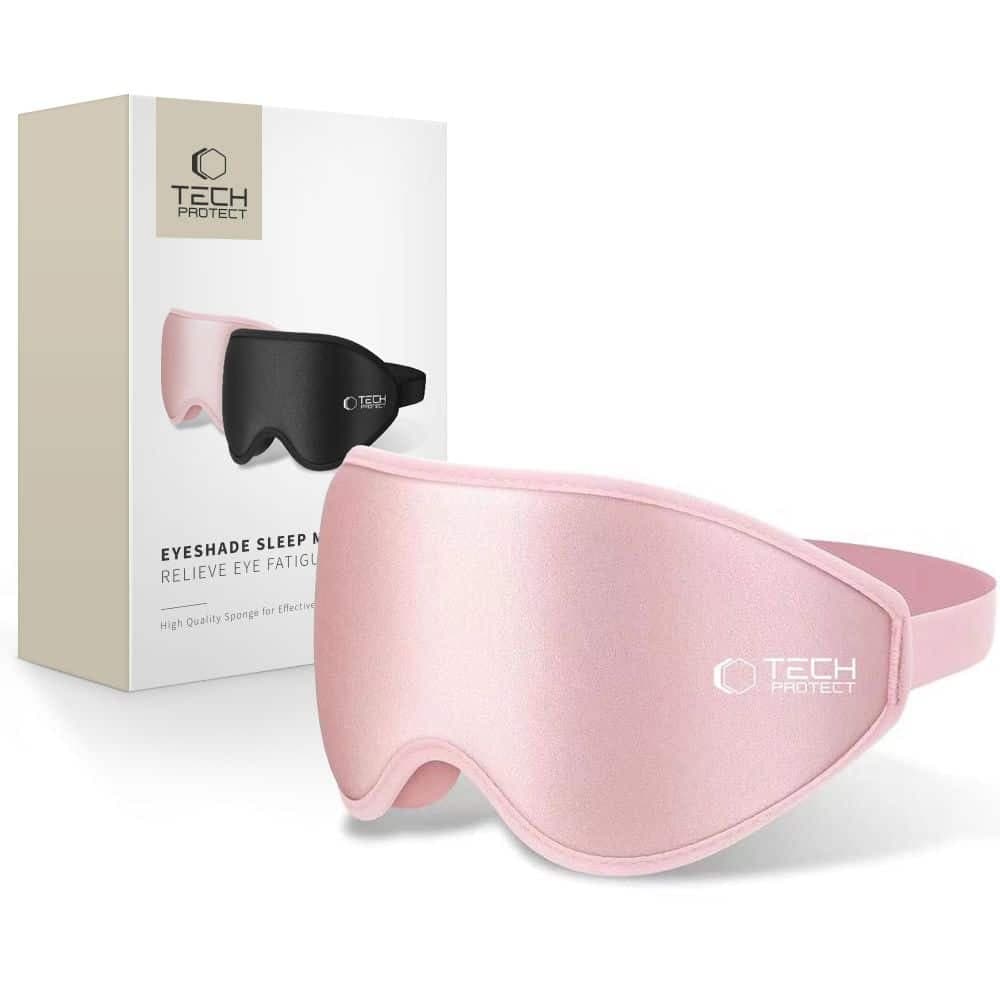 Tech-Protect μάσκα ύπνου EYESHADE ροζ μωρού 1
