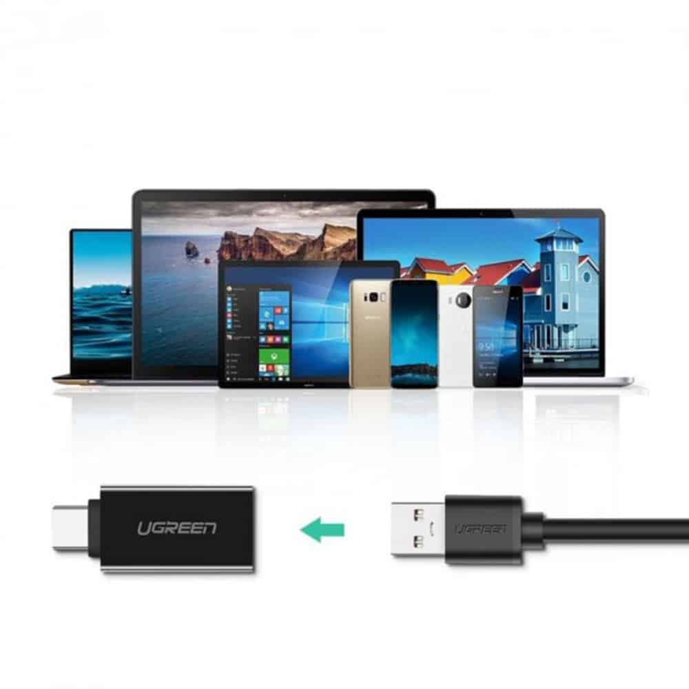 Ugreen USB 3.0 σε Type-C 5Gbps OTG αντάπτορας - Μαύρος 7