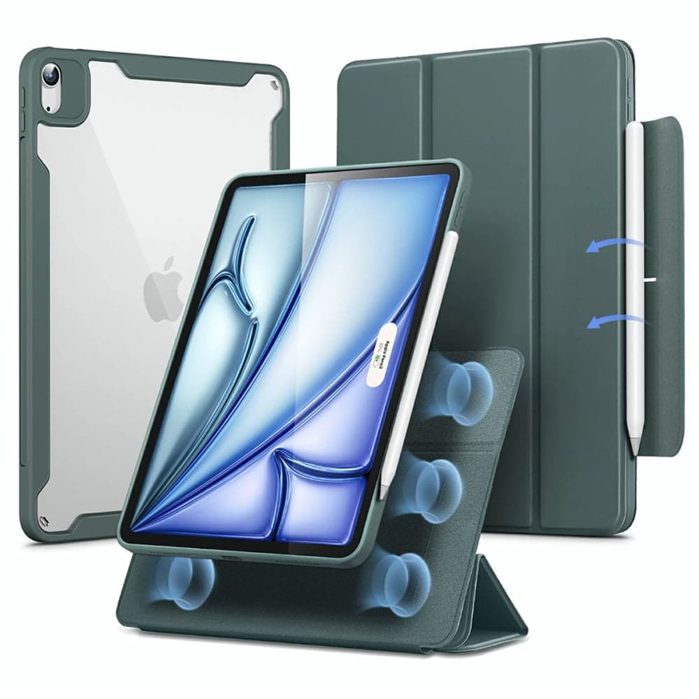 ESR Θήκη για iPad Air 4 (2020) / Air 5 (2022) / Air 11 (2024) - Διπλής Σύνθεσης - Σκούρο Πράσινο