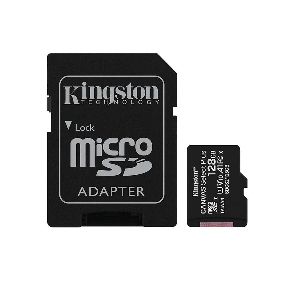 Kingston Memory card με αντάπτορα, 128GB - Μαύρο