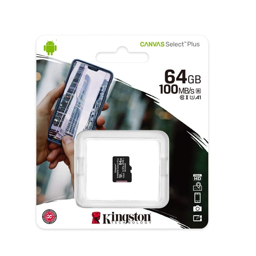 Kingston Memory Card, 64GB - Canvas Select Plus (SDCS2/64GBSP) - Μαύρο 2