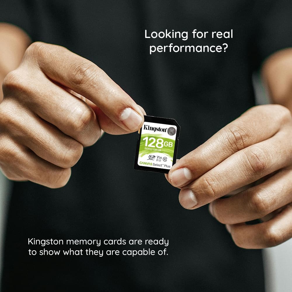 Kingston Memory Card, 128GB - Canvas Select Plus (SDCS2/128GBSP) - Μαύρο 3