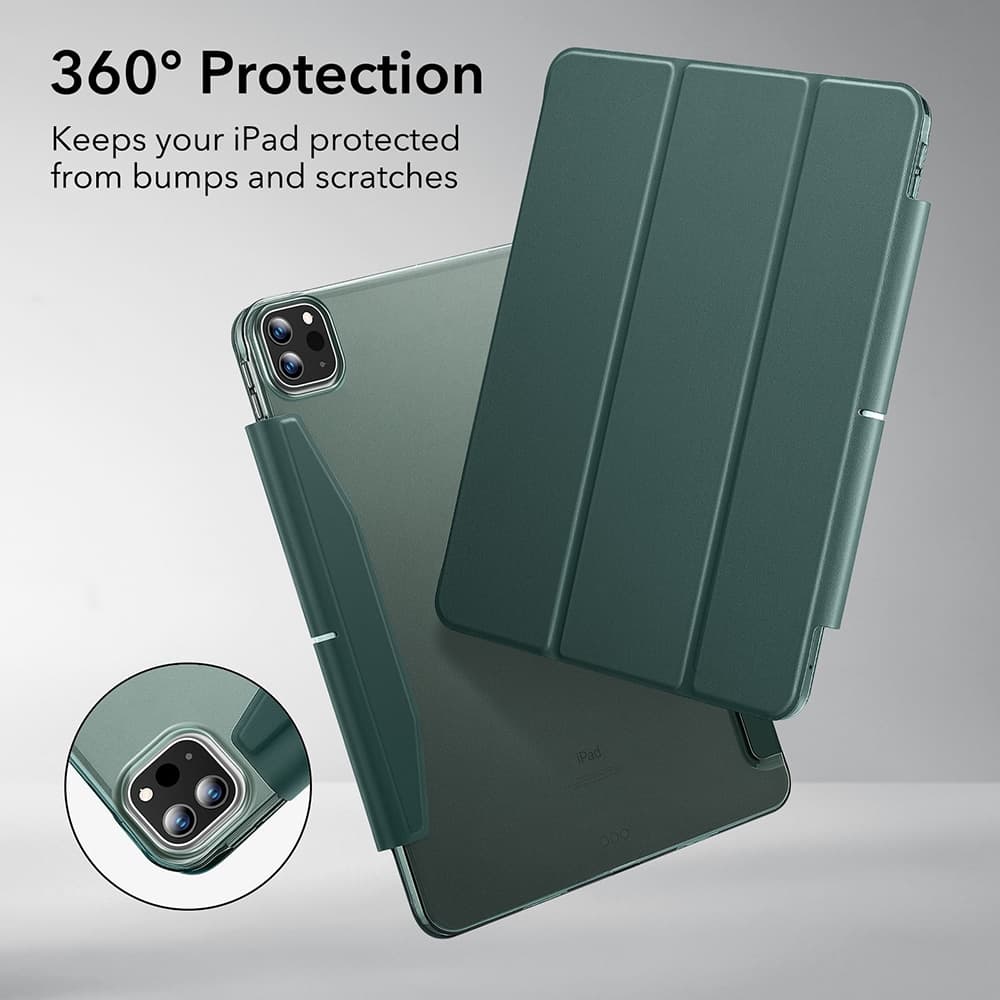 ESR Ascend Trifold θήκη για iPad Pro 13 (2024) - Σκούρο Πράσινο 2