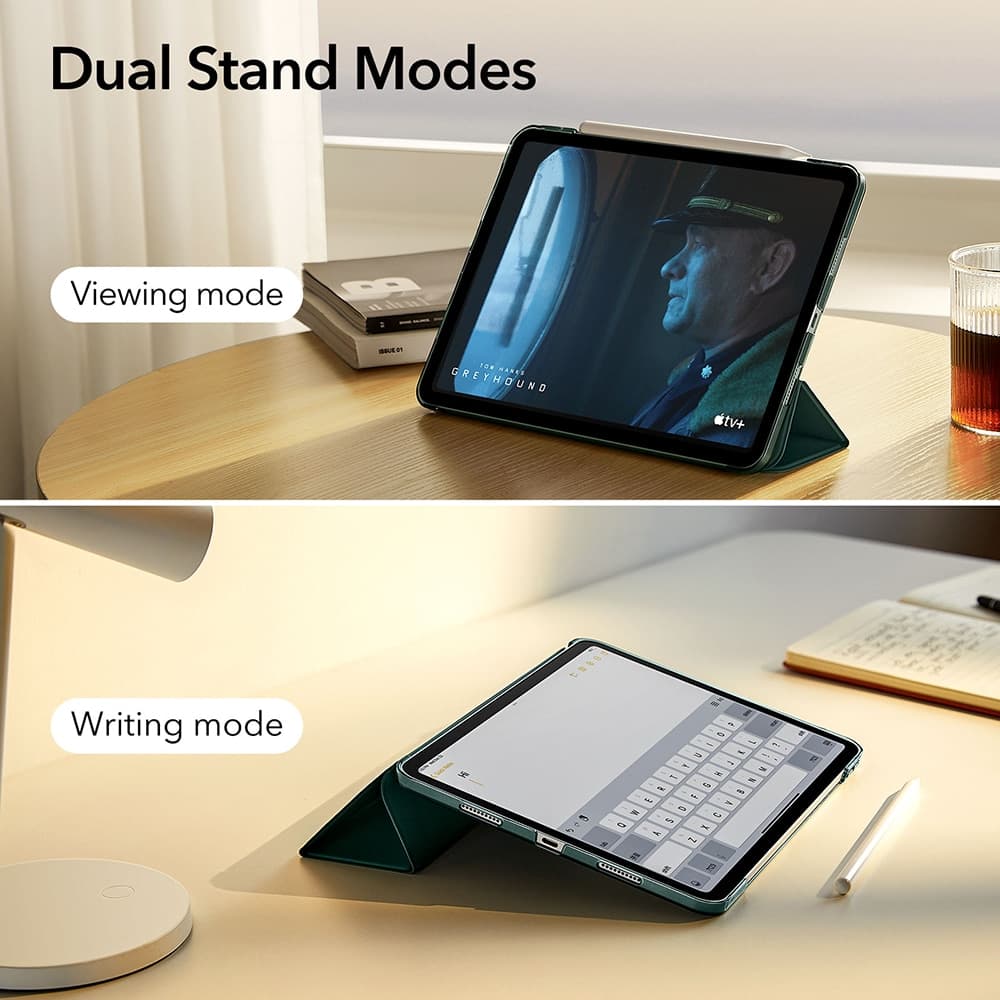 ESR Ascend Trifold θήκη για iPad Pro 13 (2024) - Σκούρο Πράσινο 5