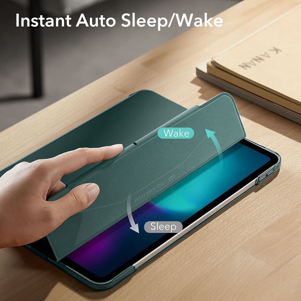 ESR Ascend Trifold θήκη για iPad Pro 13 (2024) - Σκούρο Πράσινο 6