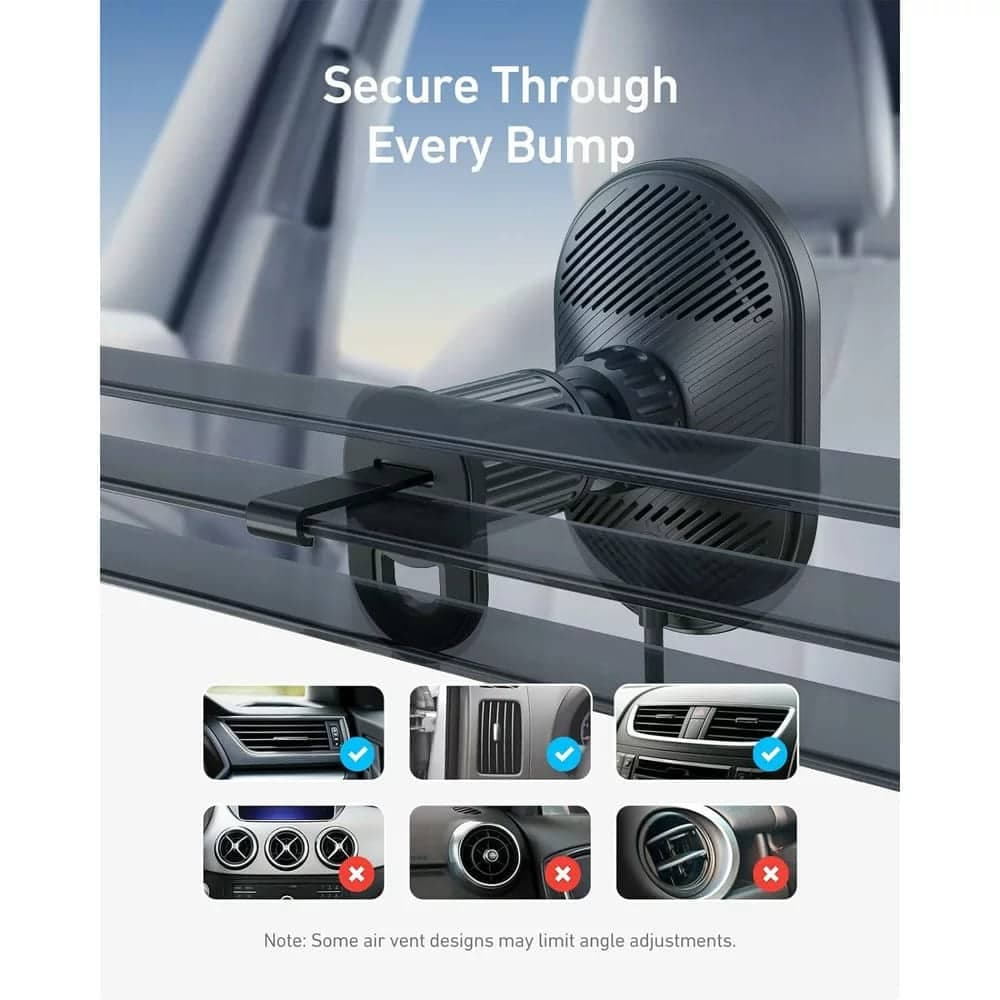 Anker Fan Grill Holder με επαγωγικός φορτιστή, 15W - Μαύρο 7