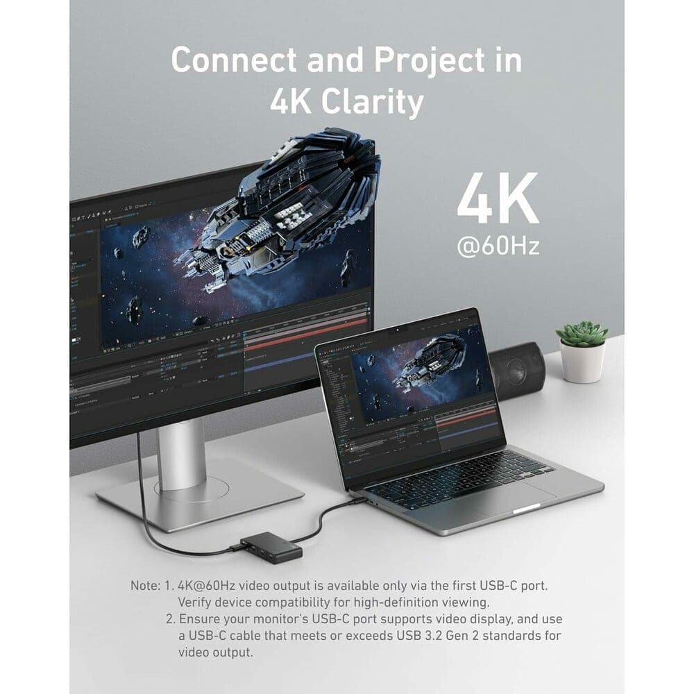 Anker Docking station, 10Gbps, 100W, 4x Type-C - Μαύρο 3