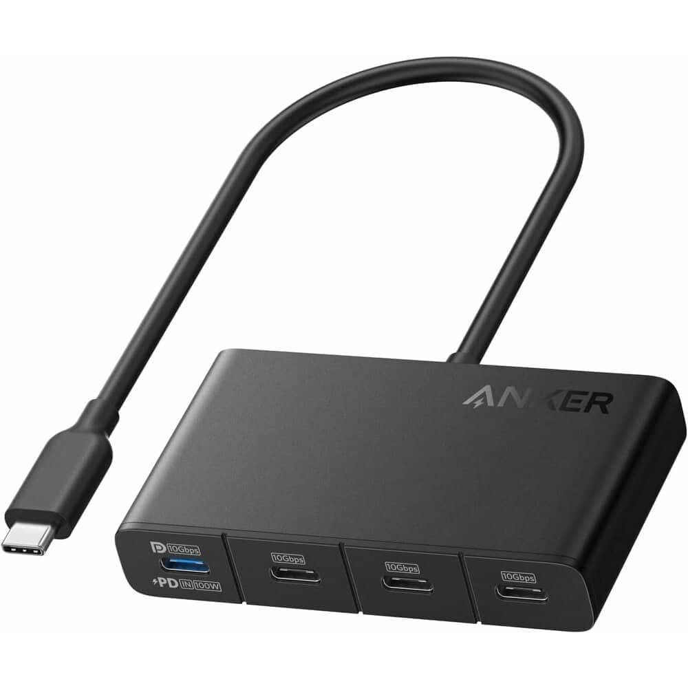 Anker Docking station, 10Gbps, 100W, 4x Type-C - Μαύρο