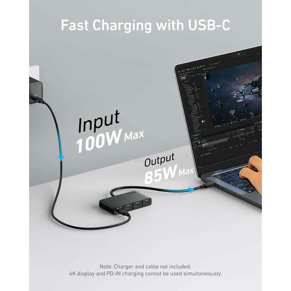 Anker Docking station, 10Gbps, 100W, 4x Type-C - Μαύρο 7