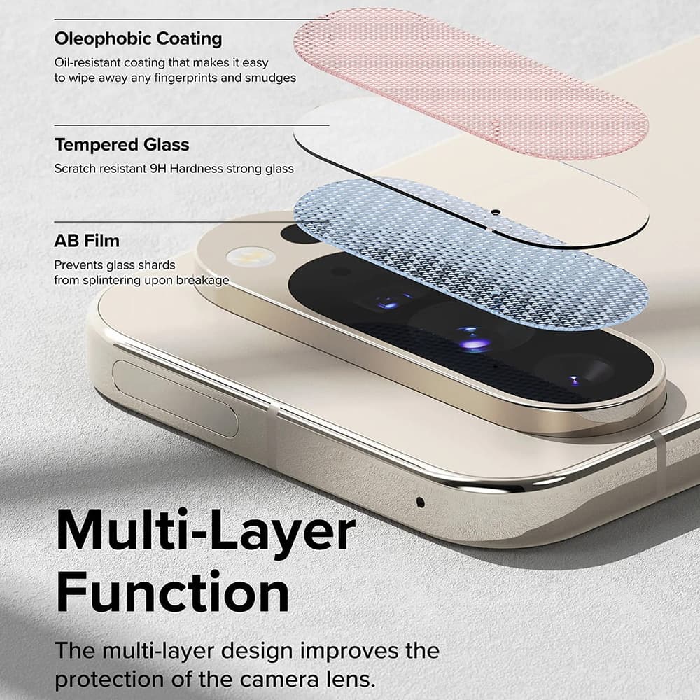 Ringke Camera Cover για Google Pixel 9 Pro - Προστατευτικό γυαλί - Διαφανές 6