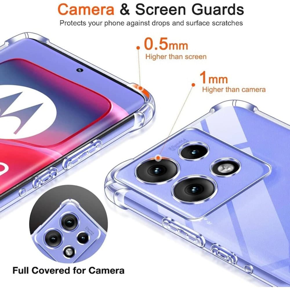 Techsuit Shockproof Clear Silicone - θήκη για Motorola Edge 50 Neo / ThinkPhone 25 - Διάφανο 4