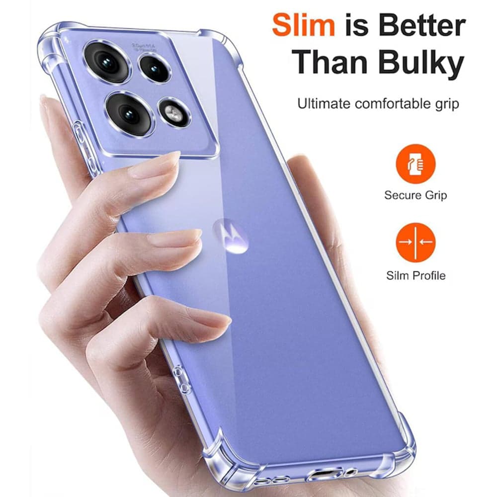 Techsuit Shockproof Clear Silicone - θήκη για Motorola Edge 50 Neo / ThinkPhone 25 - Διάφανο 2