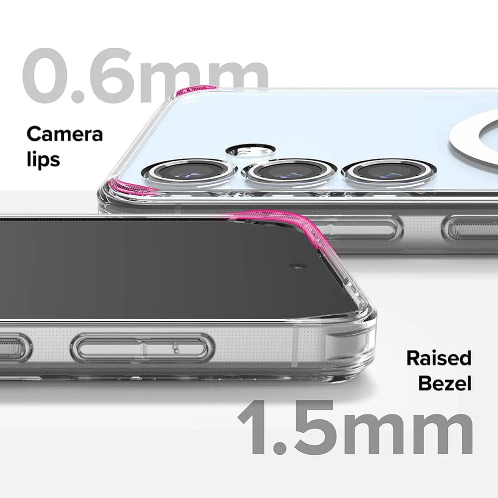 Ringke Silicone Magnetic MagSafe - θήκη για Samsung Galaxy S24 FE - Διάφανο 3