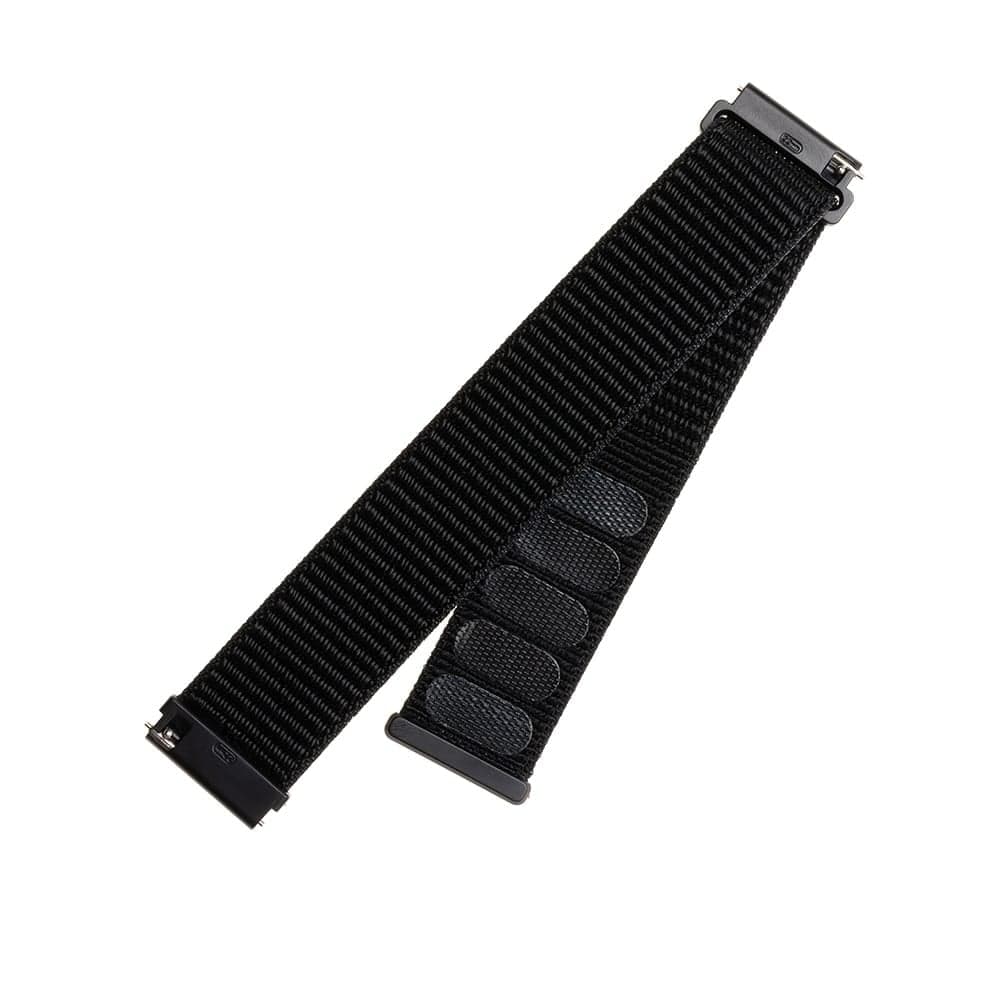 Samsung Λουράκι για Galaxy Watch 4/5/Active 2, Huawei Watch GT 3 (42mm)/GT 3 Pro (43mm) - Σταθερό Νάιλον Λουράκι - Μαύρο 2