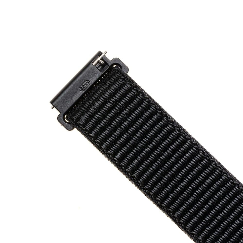 Samsung Λουράκι για Galaxy Watch 4/5/Active 2, Huawei Watch GT 3 (42mm)/GT 3 Pro (43mm) - Σταθερό Νάιλον Λουράκι - Μαύρο 4