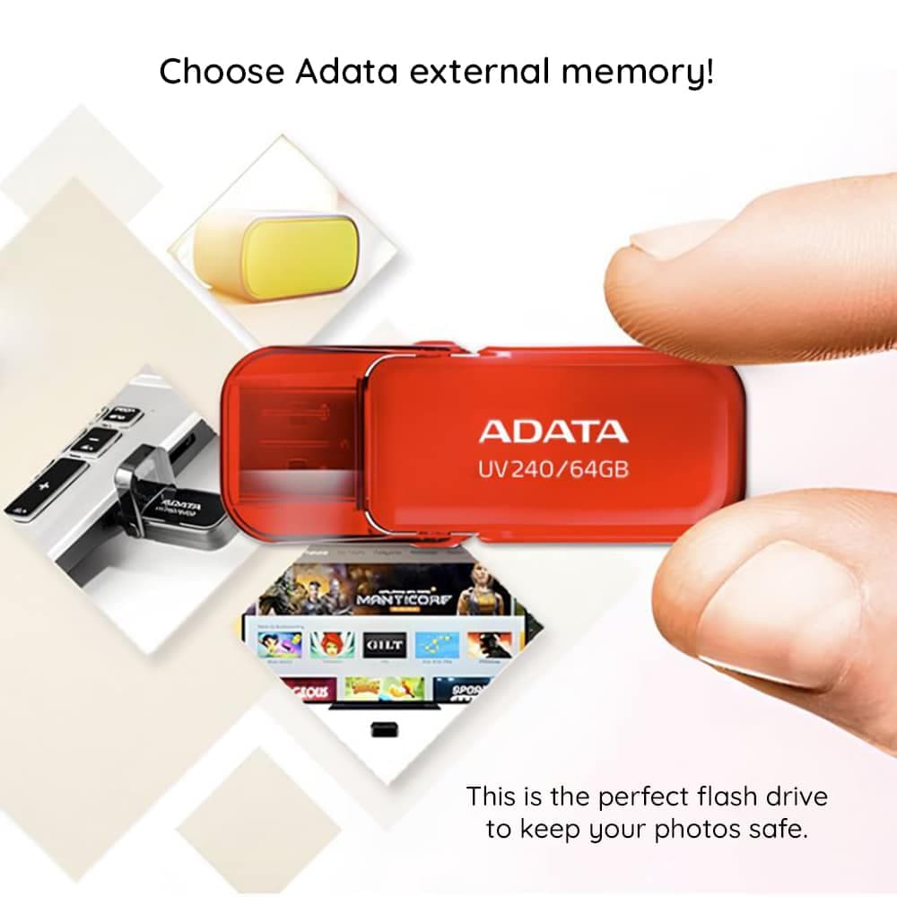 Adata Memory Stick 64GB, USB 2.0 - Κόκκινο 4