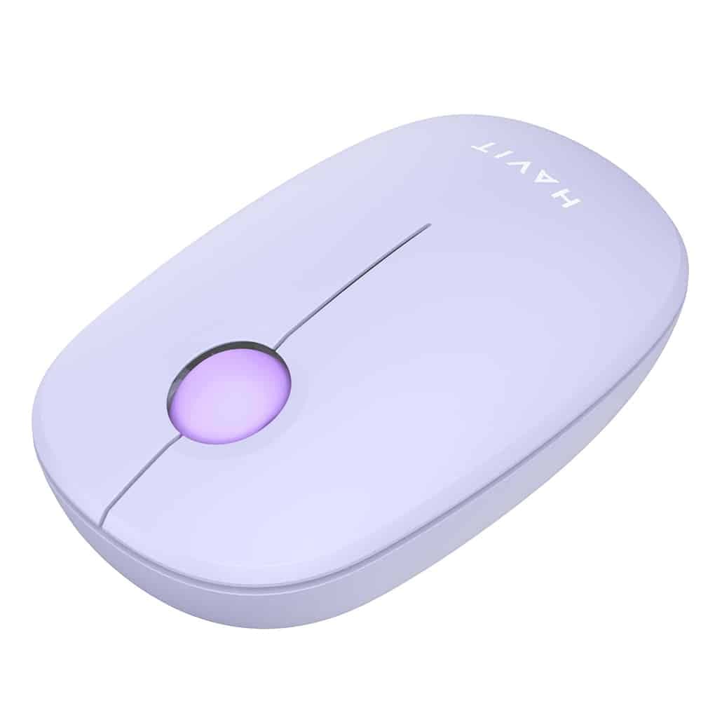 Havit ασύρματο ποντίκι 2.4GHz, 1600 DPI, ABS, PC - μωβ 3