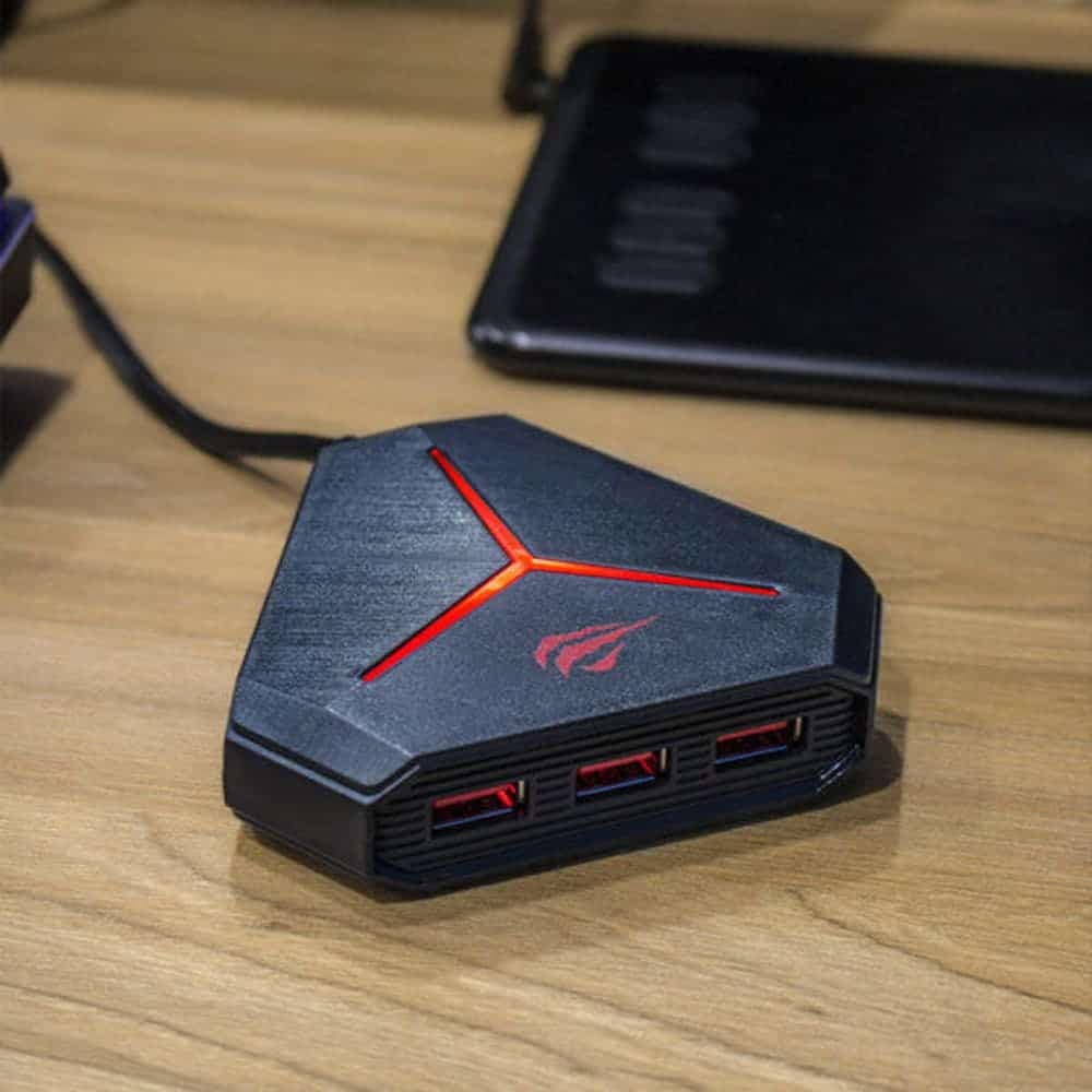 Havit Docking station, USB, Jack - Μαύρο 4