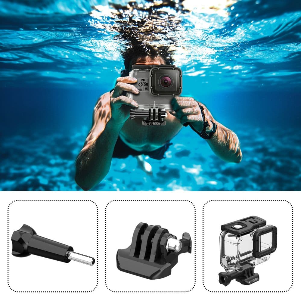 Tech-Protect αδιάβροχη θήκη GoPro Hero 5 / 6 / 7 διαφανής 2