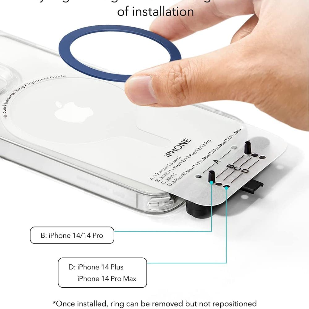 ESR MagSafe Halolock magsafe δακτύλιος (σετ 2) - Universal Ring 360 - Μπλε 6