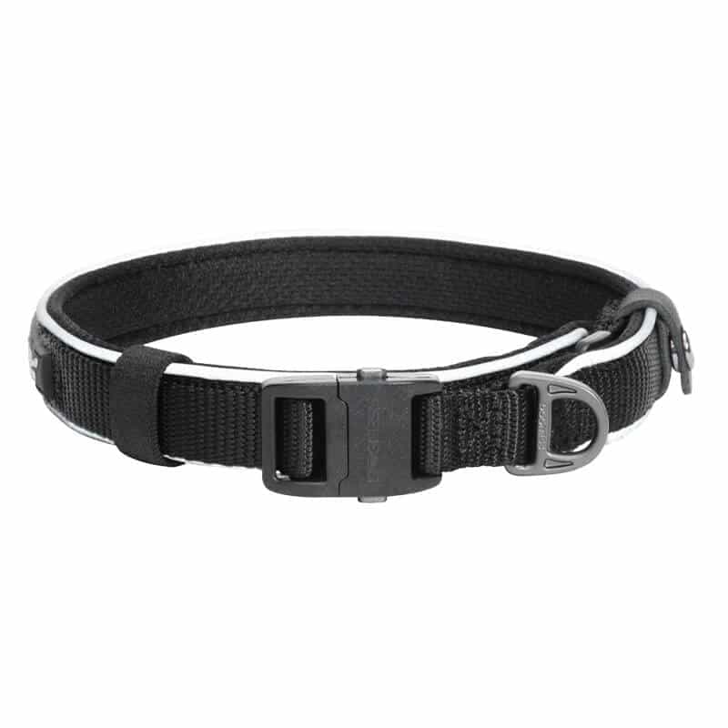 Dogness ανακλαστικό κολάρο μέγεθος M (Μαύρο)