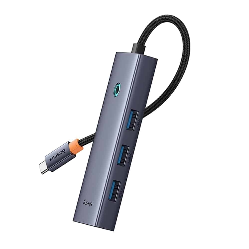 Baseus Hub Type-C σε 4x USB3.0 - Space Grey