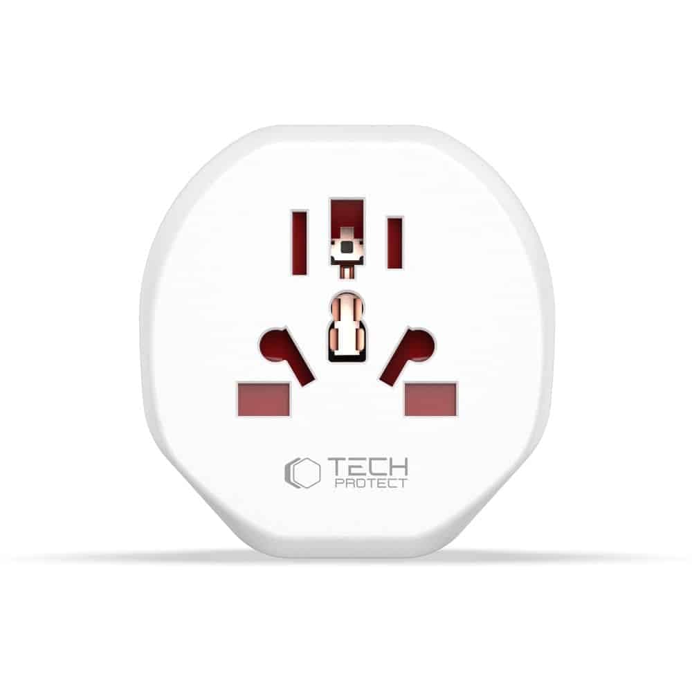 Tech-Protect universal προσαρμογέας ταξιδιού από ΕΕ λευκός 4