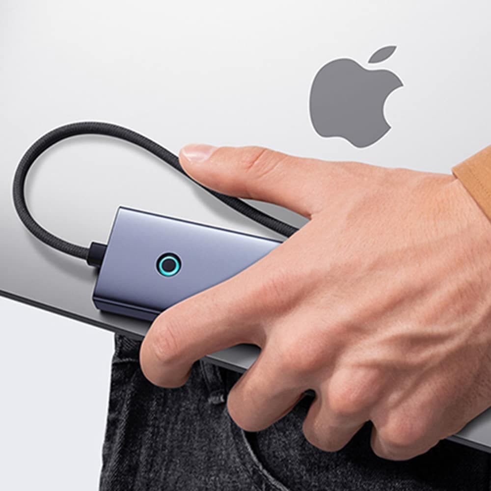 Baseus Hub Type-C σε 4x USB3.0 - Space Grey 5