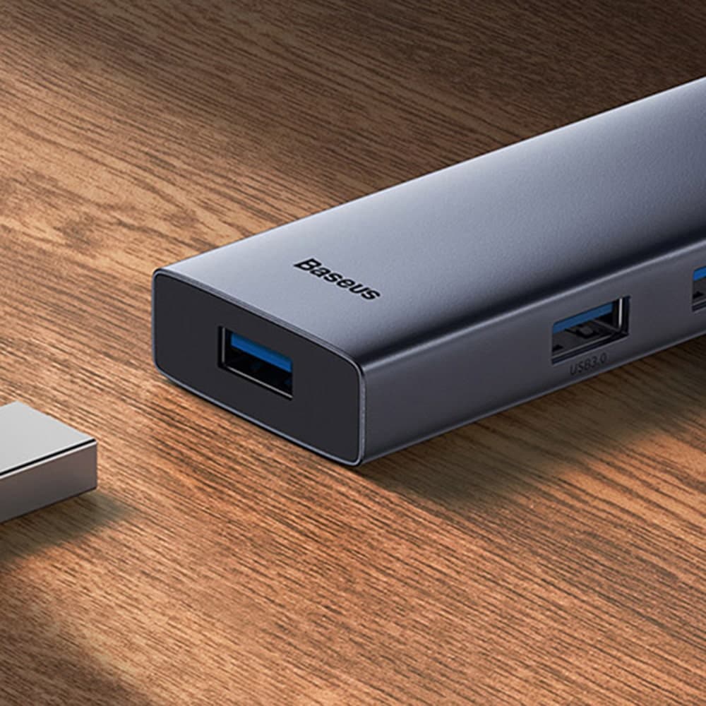Baseus Hub Type-C σε 4x USB3.0 - Space Grey 6