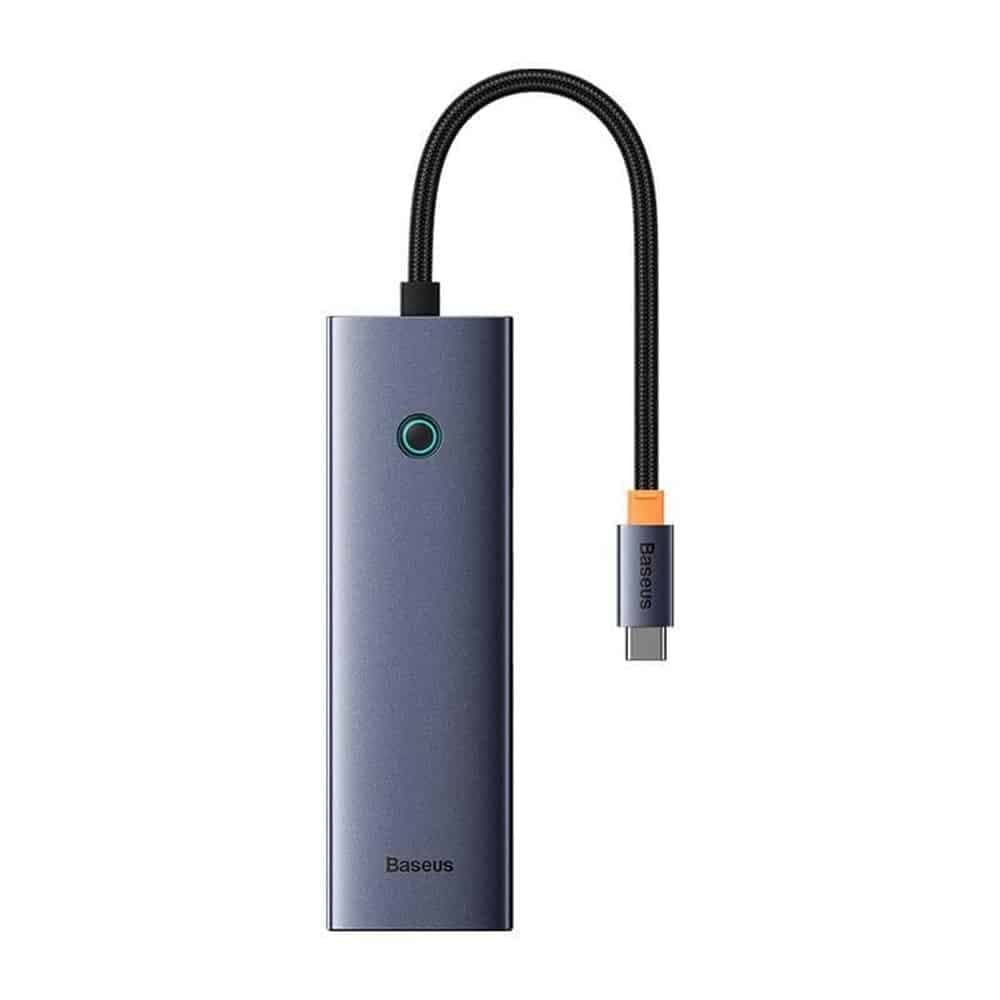 Baseus UltraJoy Hub Type-C σε HDMI, 2x USB, Type-C, RJ45, SD, TF - Γκρι διαστημικό 2