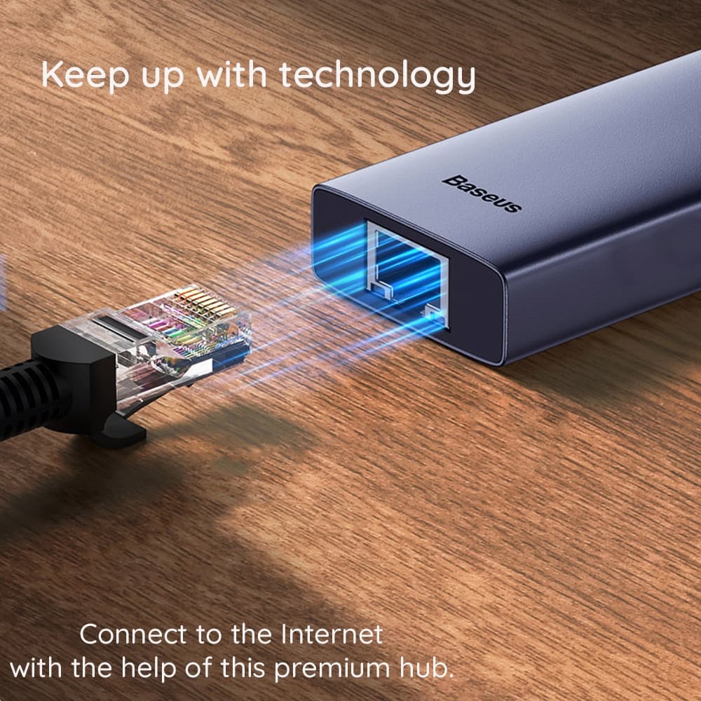 Baseus UltraJoy Hub Type-C σε HDMI, 2x USB, Type-C, RJ45, SD, TF - Γκρι διαστημικό 6