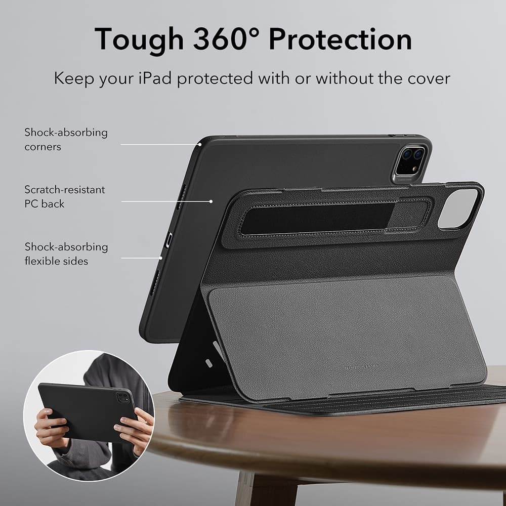 ESR Shift Magnetic θήκη για iPad Pro 11 (2024) - καφέ 2