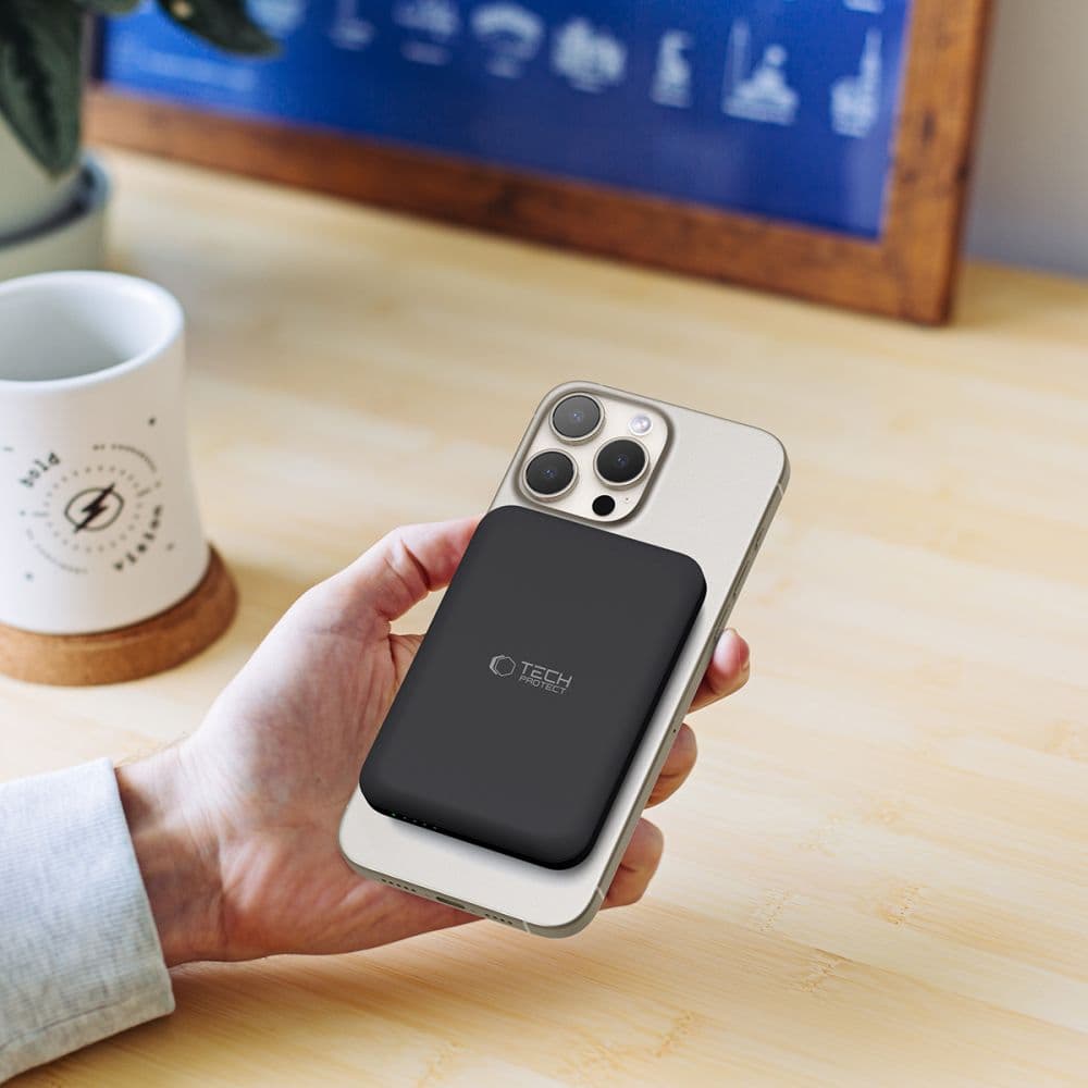 Tech-Protect PB10 Lifemag Magsafe power bank 5000mah μαύρο 8